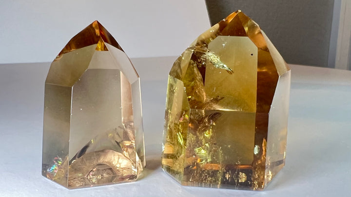 Rainbow Smokey Citrine Tower