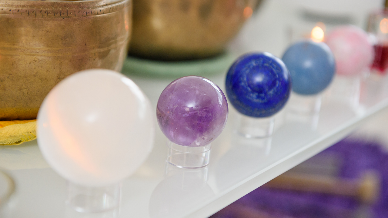 crystal spheres, crystal balls, crystal gemstones, rose quartz spheres, 