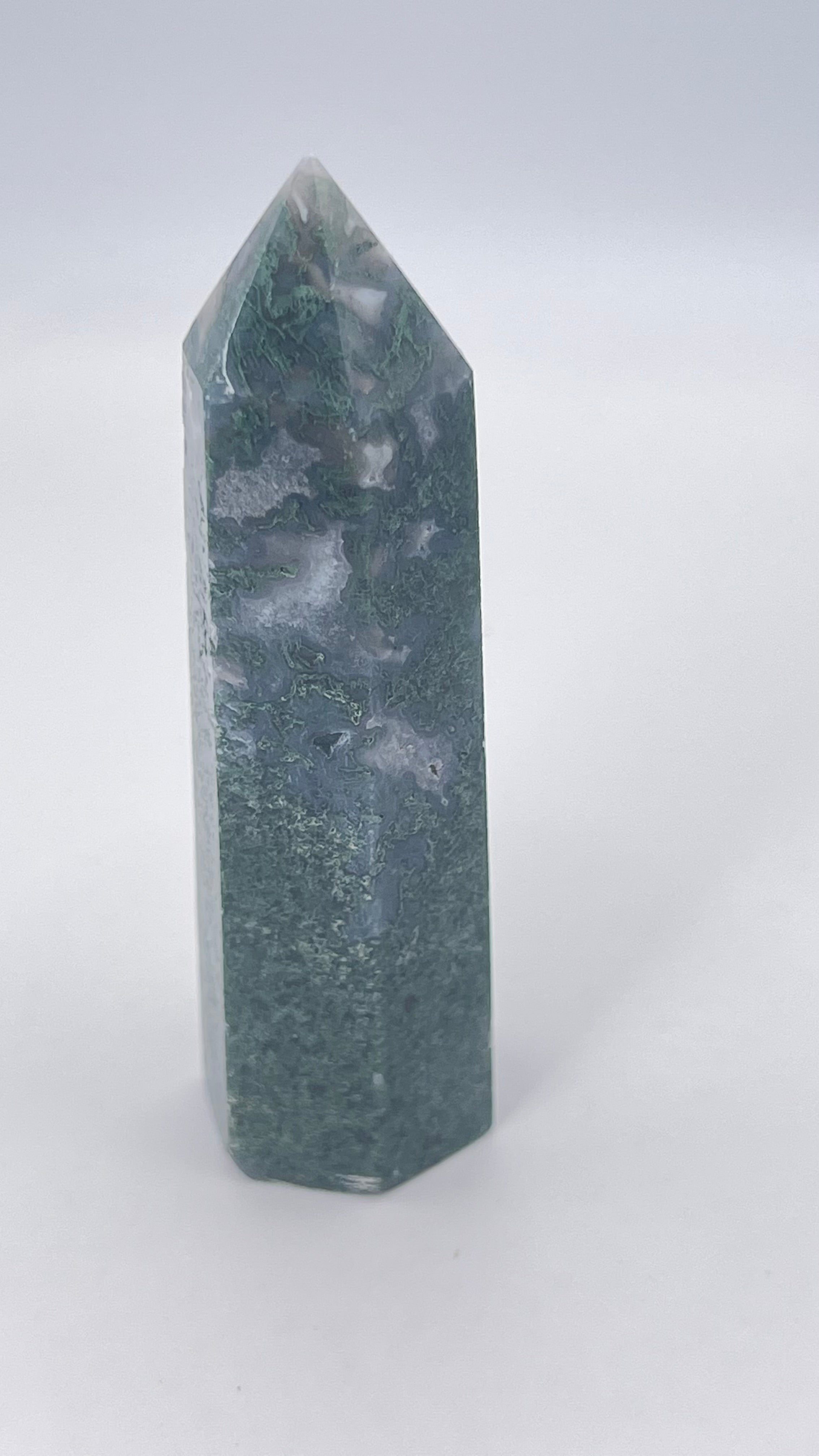Green Moss Agate Towers