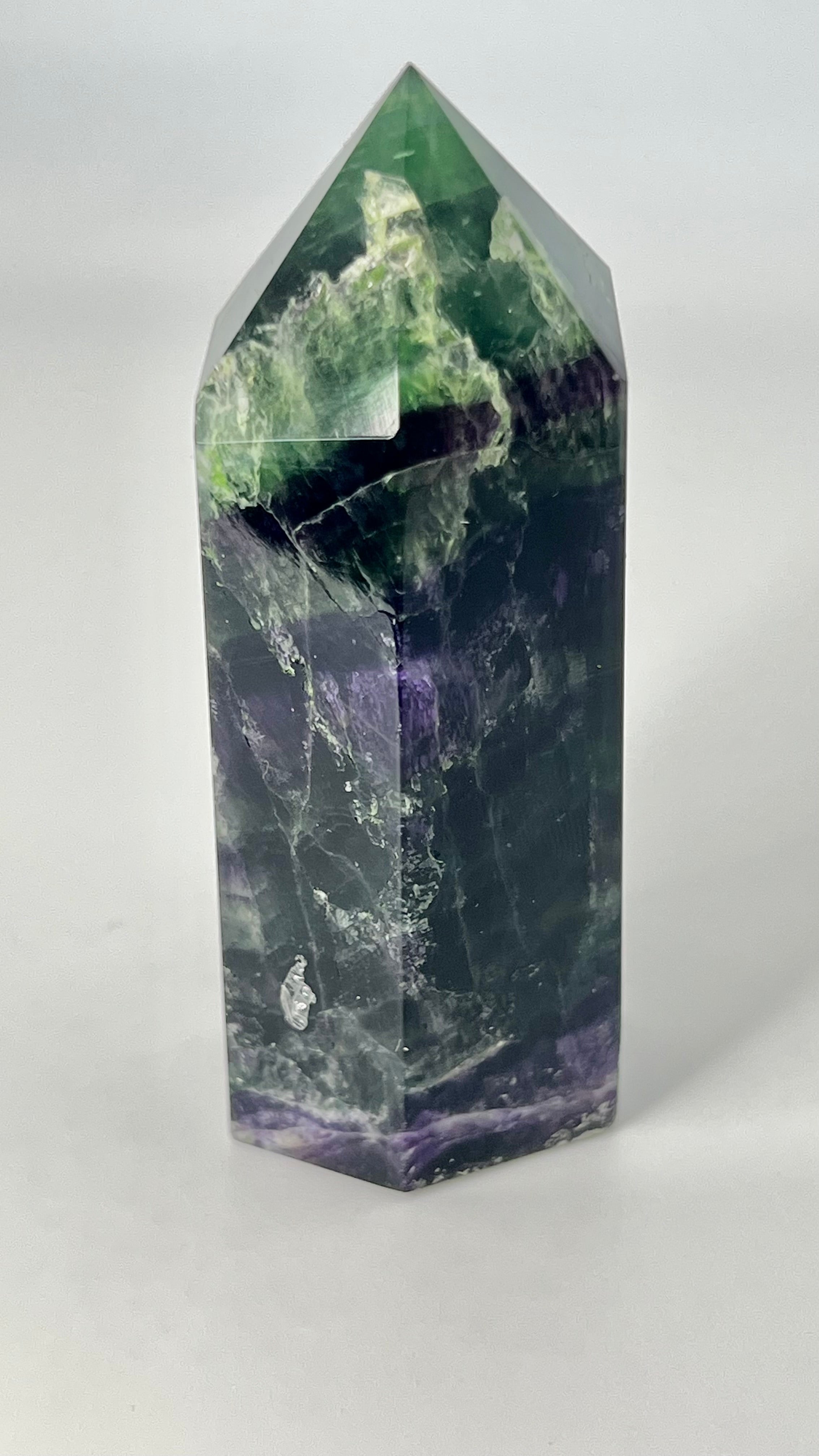Dark Fluorite Crystal Tower