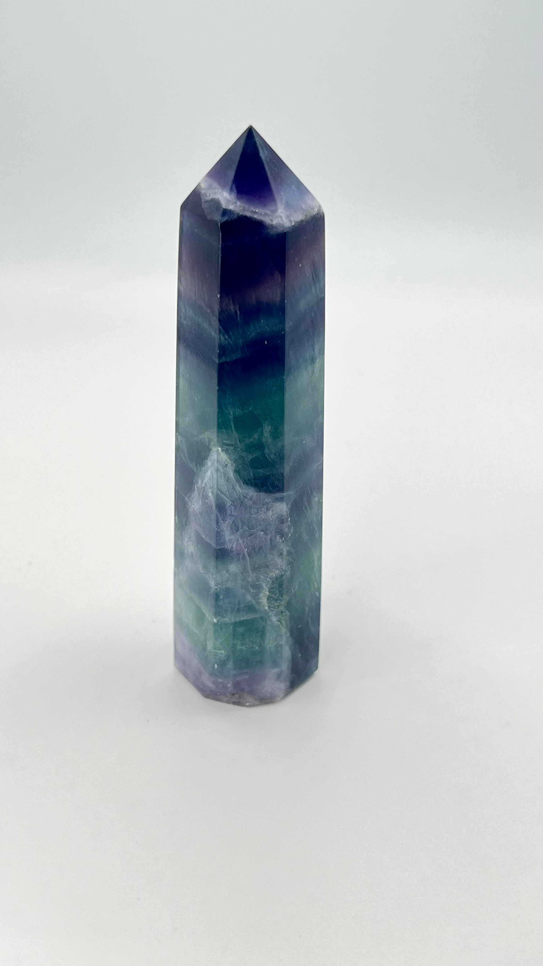 Dark Fluorite Crystal Tower