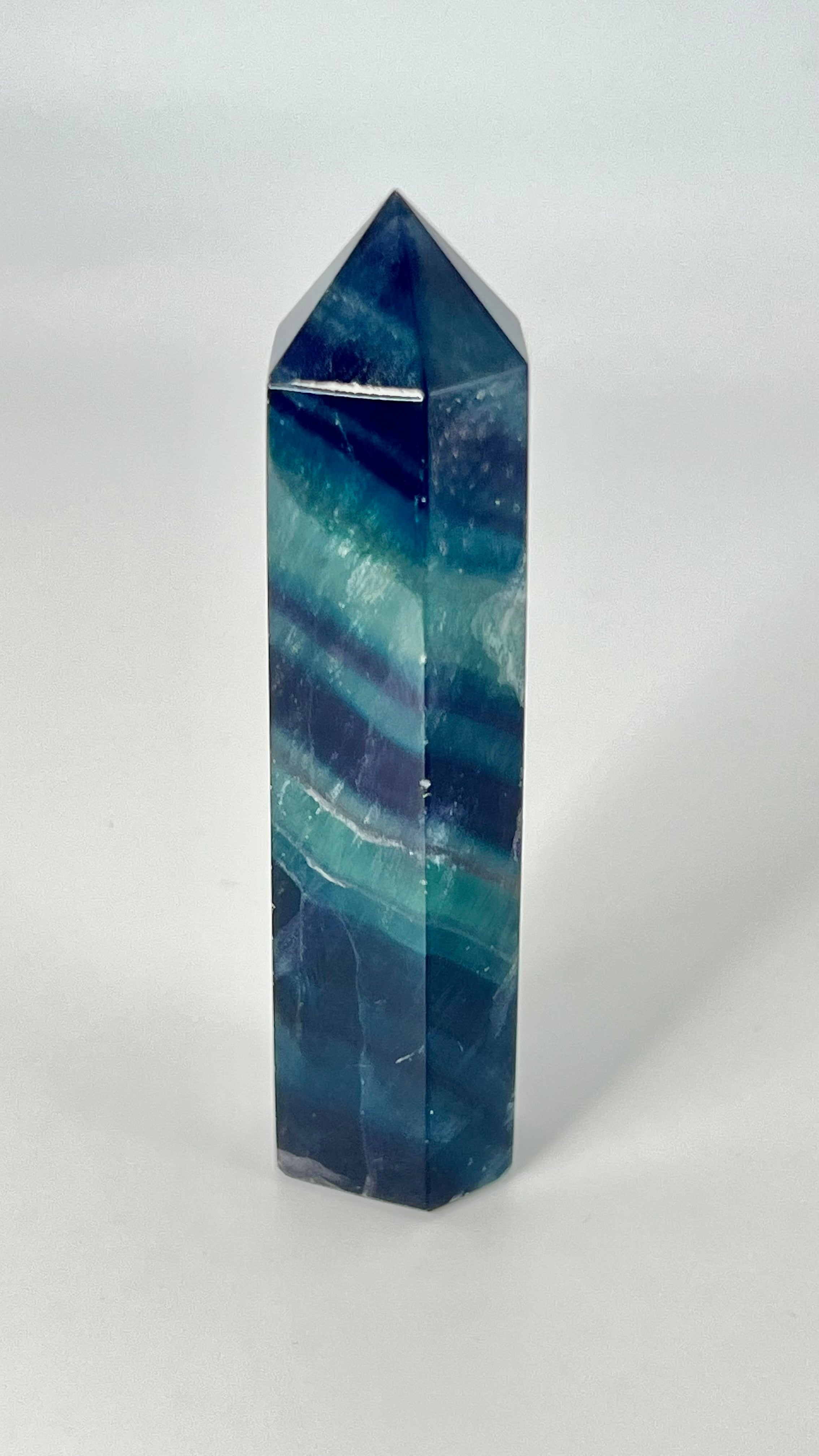 Dark Fluorite Crystal Tower