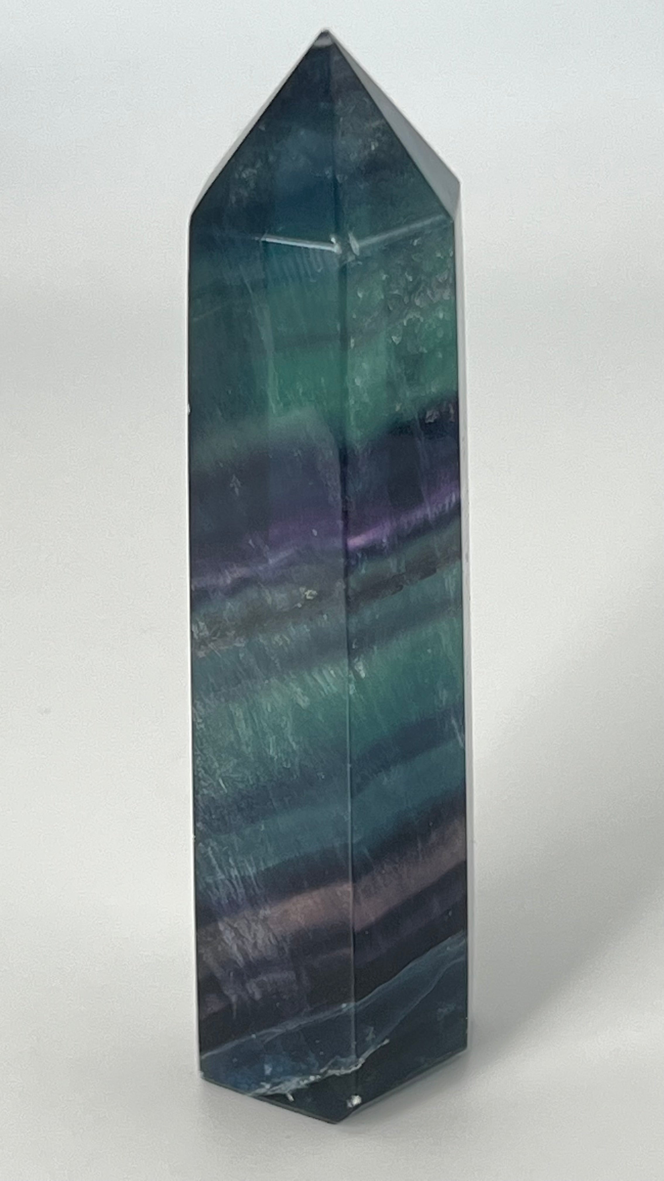 Dark Fluorite Crystal Tower