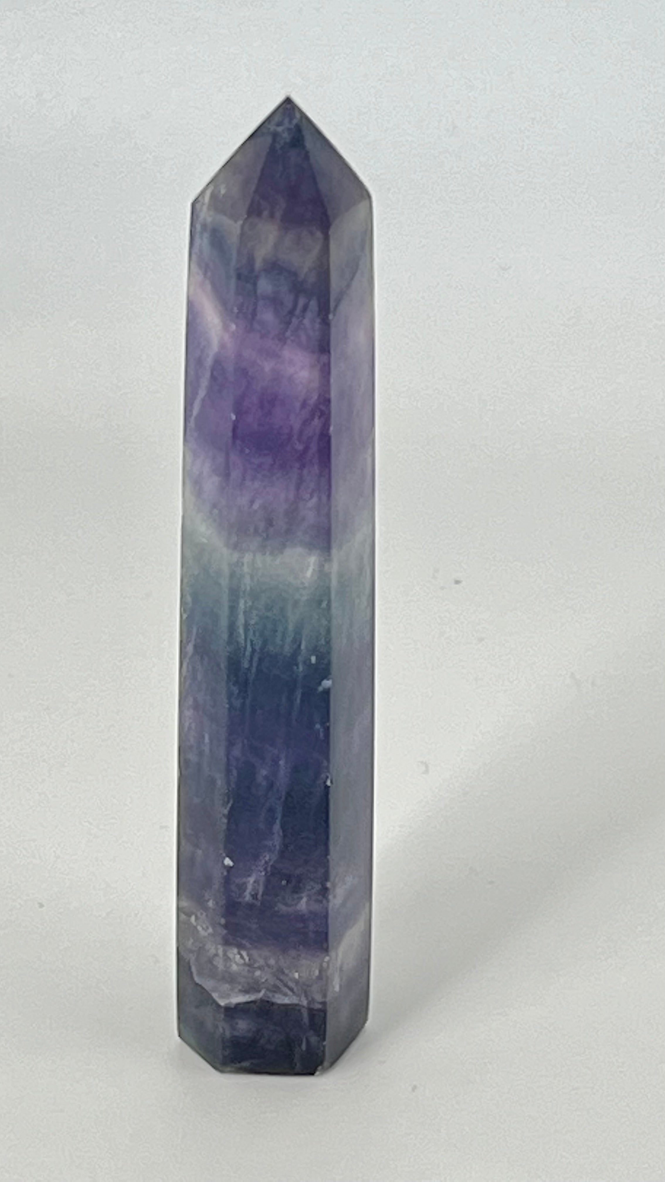Dark Fluorite Crystal Tower
