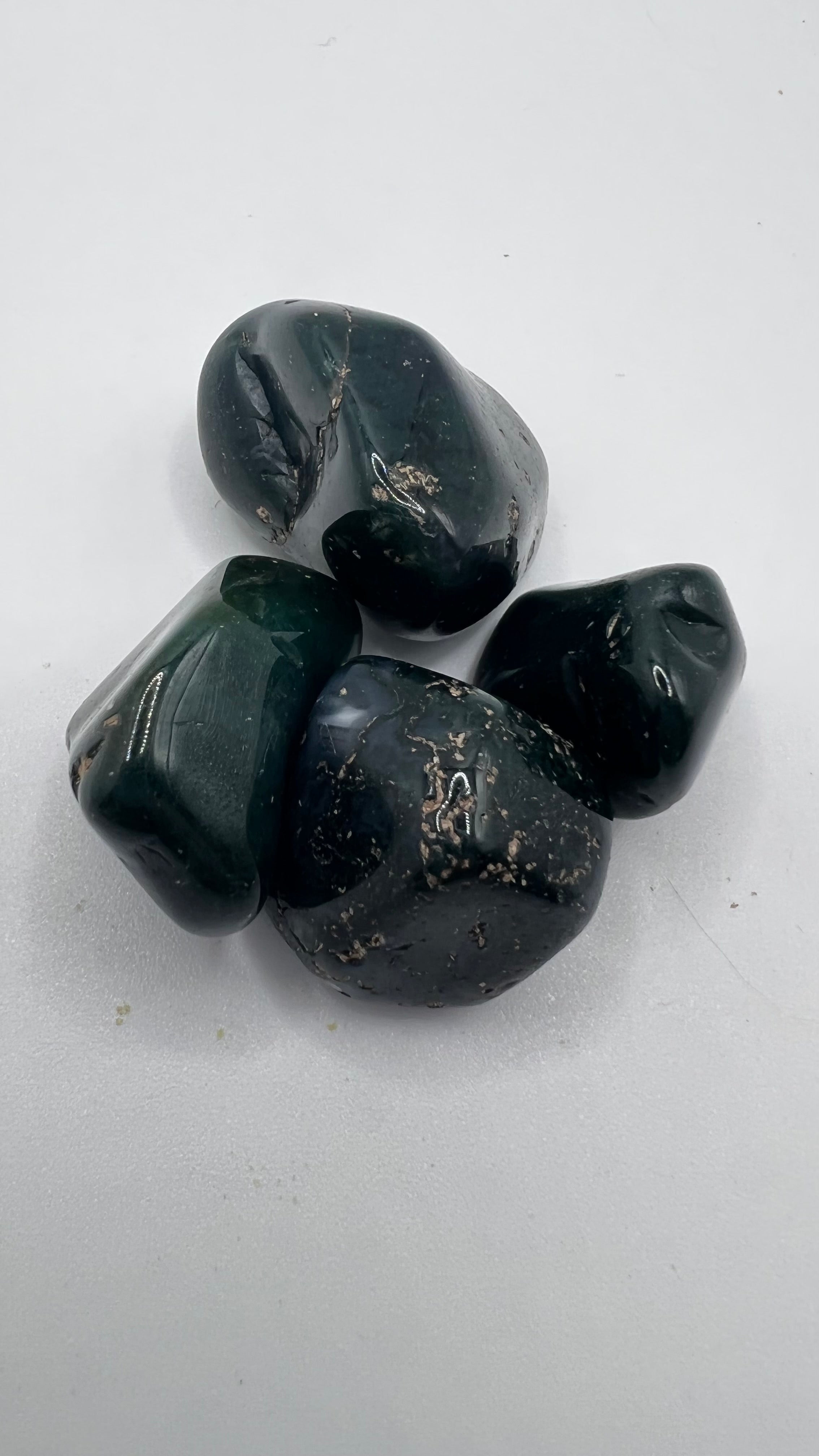 Green Moss Agate Tumbles