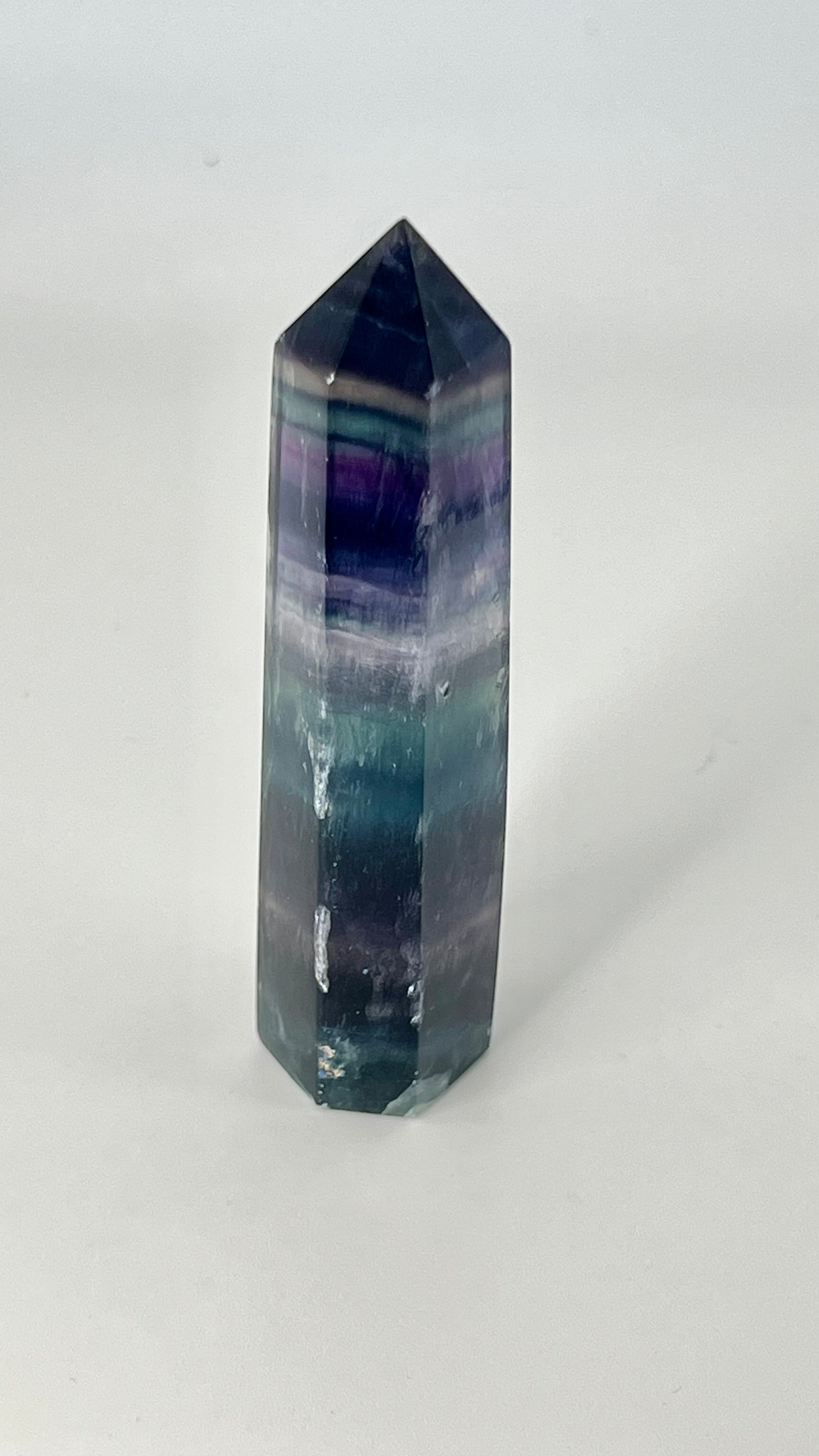 Dark Fluorite Crystal Tower